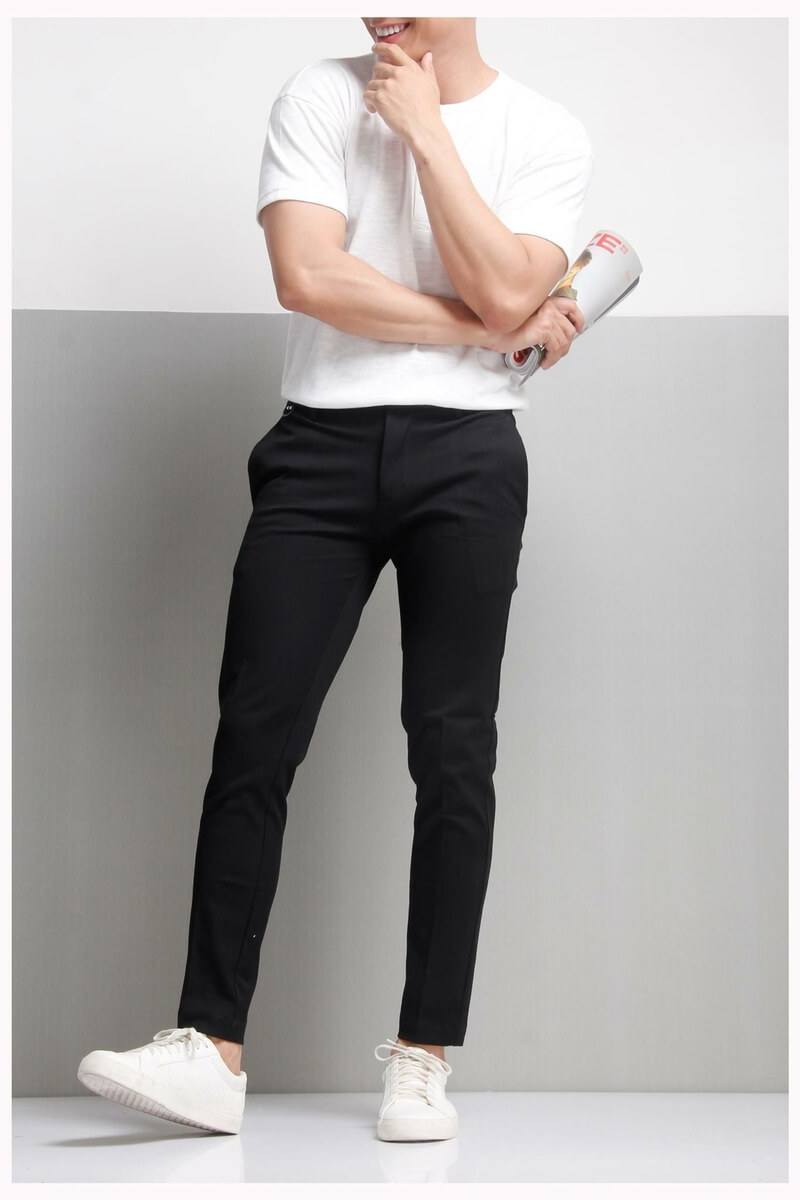 Quần âu đen mix cùng FLY88 tặng nạp đầu 188K sáng màu trẻ trung, lịch sự