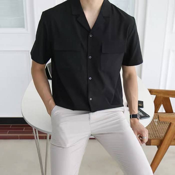 Mẫu FLY88 tặng nạp đầu 188K nam phong cách Hàn Quốc ngắn tay đậm chất soái ca