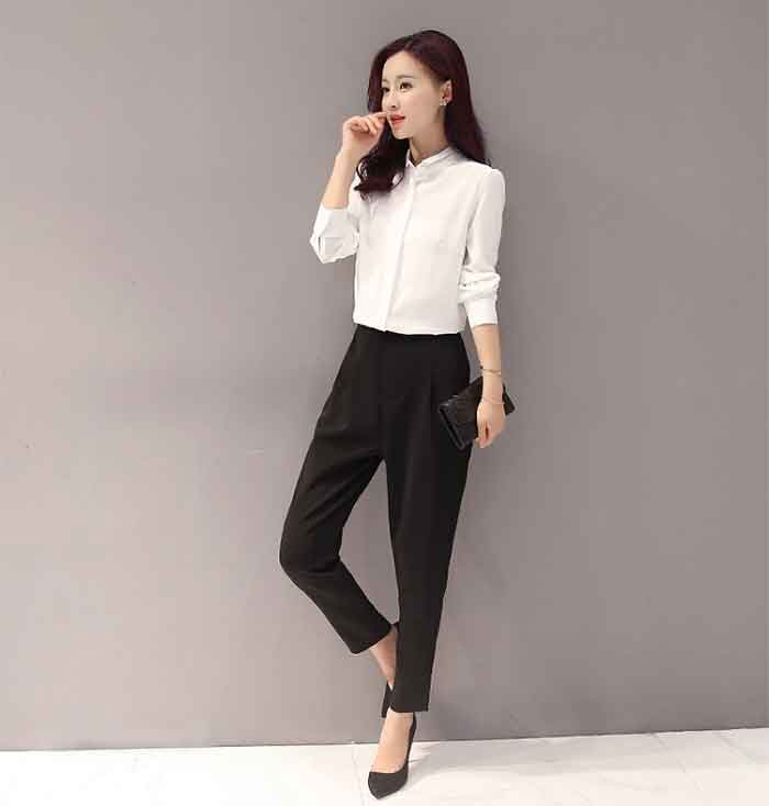 Áo sơ mi nữ phối kết hợp cùng quần tây là Flai88 nhà cái OkVip thường thấy của dân Trang Chủ Fly88.Com Uy Tín Đẳng Cấp Số 1 Châu Á