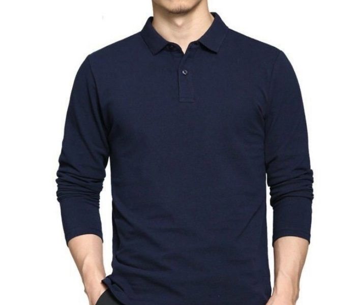 Áo polo cổ bẻ dài tay cho vẻ ngoài nam tính, mạnh mẽ