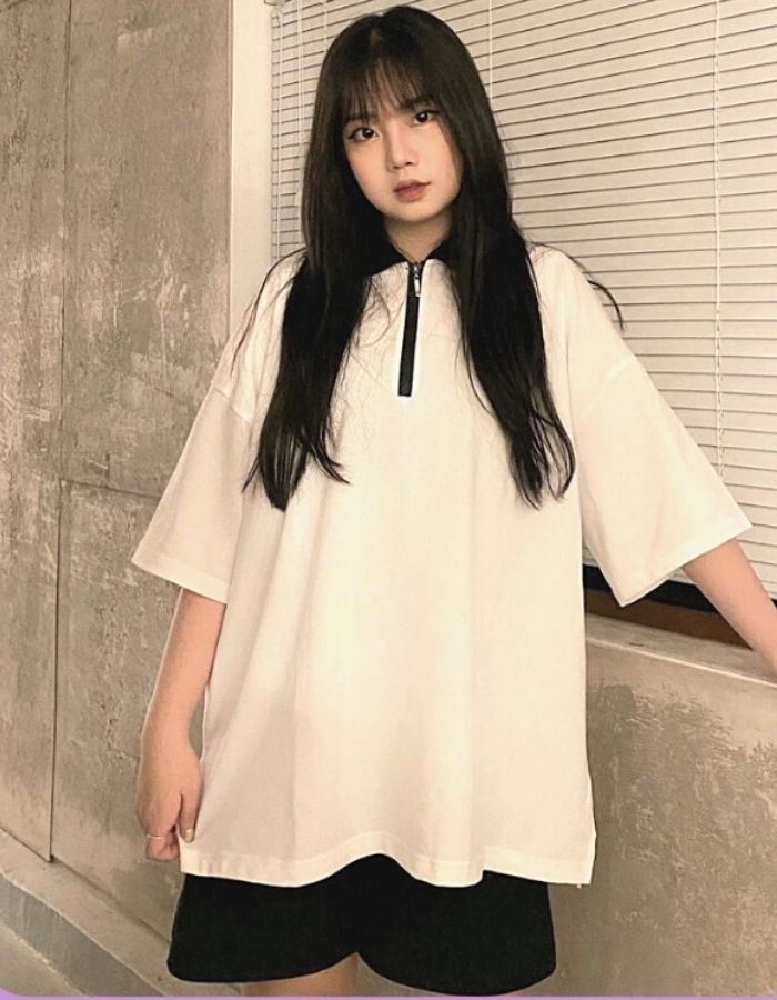 Bộ đôi quần short và polo tay lỡ cho nàng thêm năng động