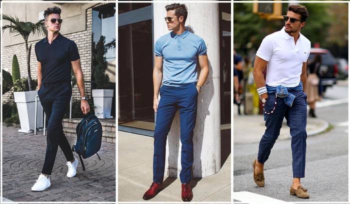 Áo polo quần âu kết hợp cùng quần tây sang trọng và đẳng cấp