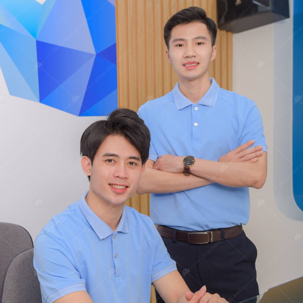 Flyok.vip truy cập ngay công ty polo màu biển đậm