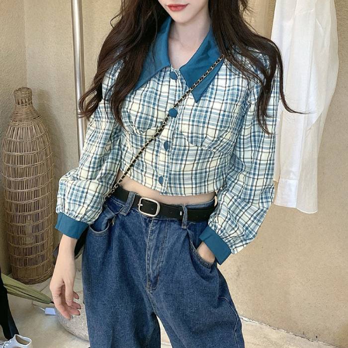 Sơ mi Croptop ôm eo thời thượng, dễ mix đồ