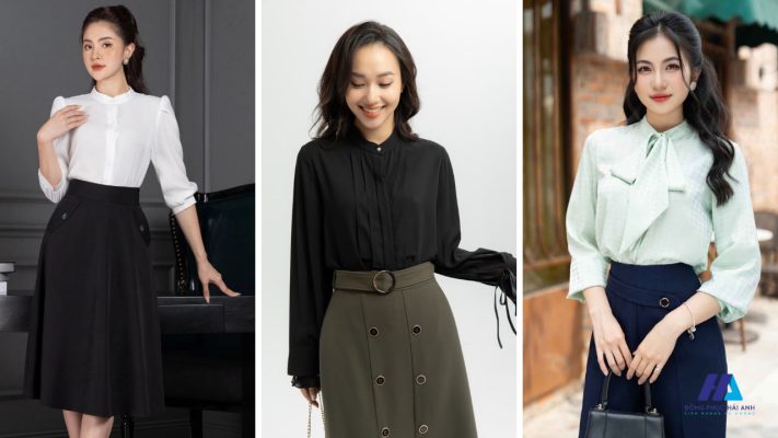 Áo sơ mi nữ cổ tàu- FLY888 Tỷ Lệ Kèo Hấp