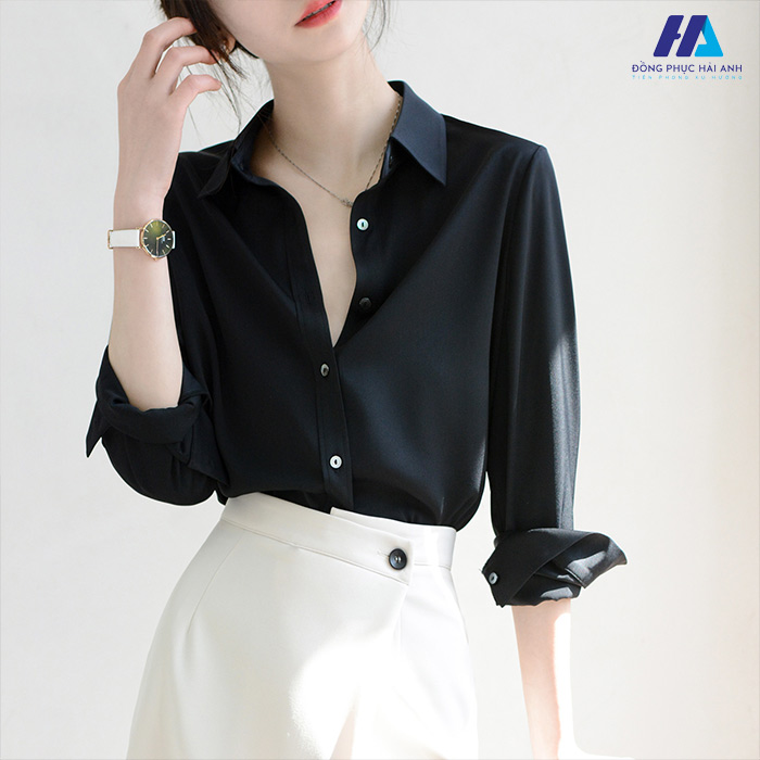 Áo sơ mi đen cổ đức chất lụa mang lại một nét quyến rũ cho chị em Trang Chủ Fly88.Com Uy Tín Đẳng Cấp Số 1 Châu Á