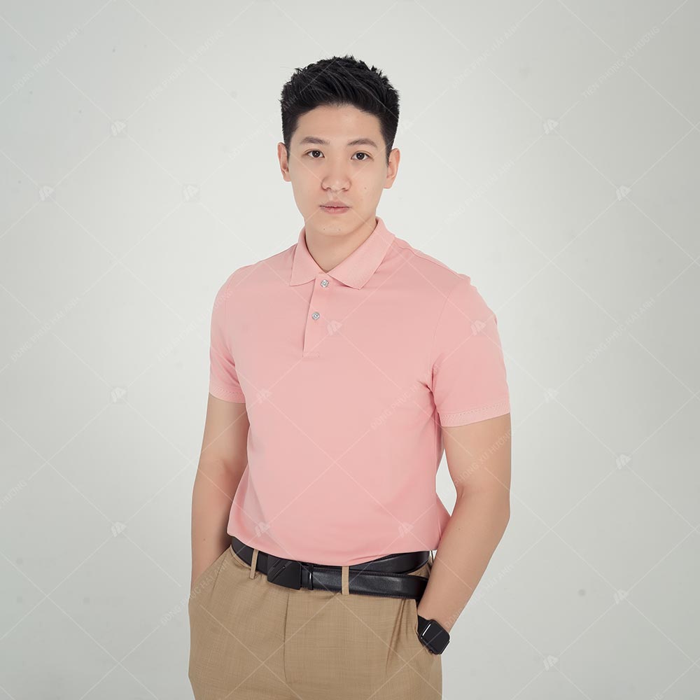 Mẫu Flyok.vip truy cập ngay công ty polo hồng cổ dệt hồng chuyên nghiệp