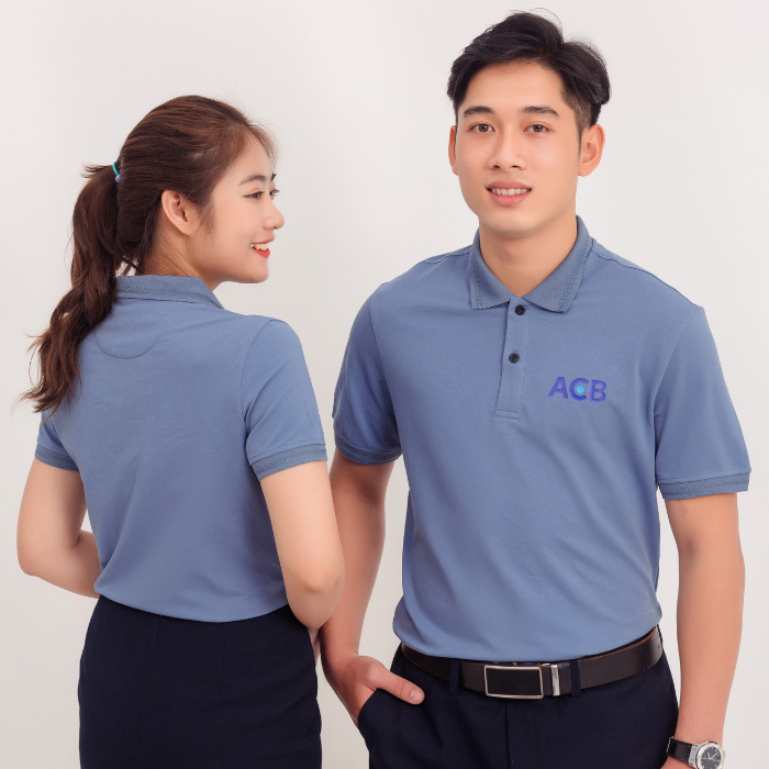 Áo polo ngân hàng ACB có thiết kế độc đáo và tôn dáng