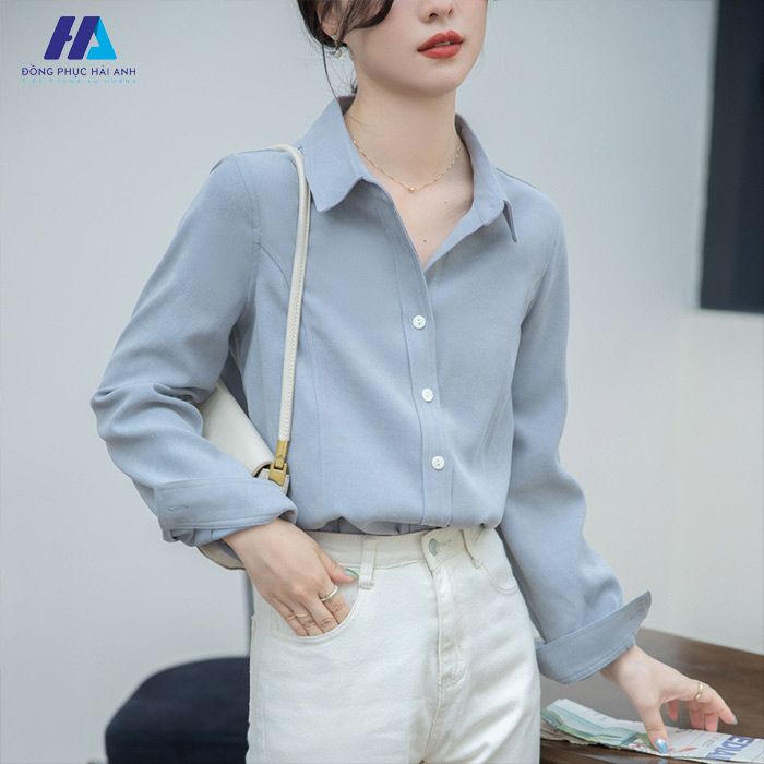 Áo sơ mi Trang Chủ Fly88.Com Uy Tín Đẳng Cấp Số 1 Châu Á màu xanh dễ dàng phối với nhiều phong cách khác nhau 