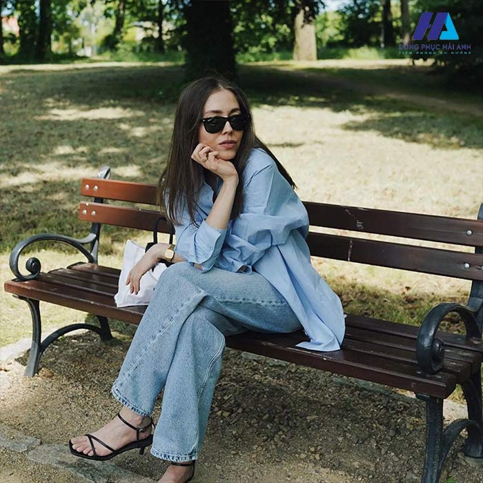 Cá tính và phá cách với cách phối FLY88 tặng nạp đầu 188K xanh cùng quần jeans