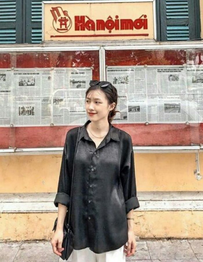 sơ mi giấu quần cực chất