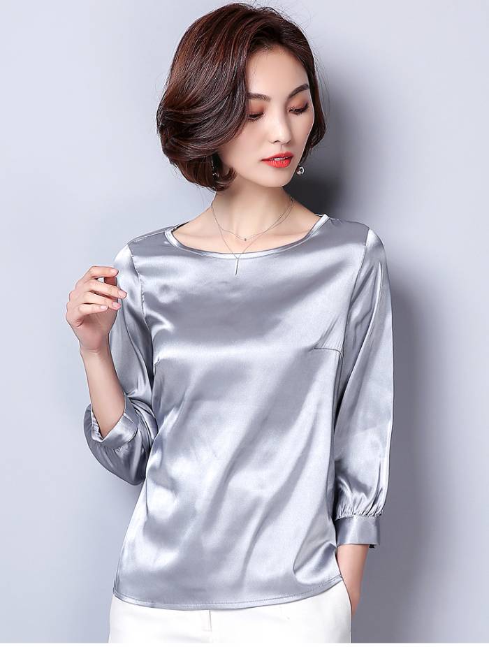 Mẫu FLY88 tặng nạp đầu 188K cổ tròn chất lụa nữ tính, nhẹ nhàng 