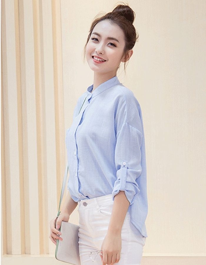 Mẫu FLY88 tặng nạp đầu 188K nữ xanh da trời cổ tàu phá cách