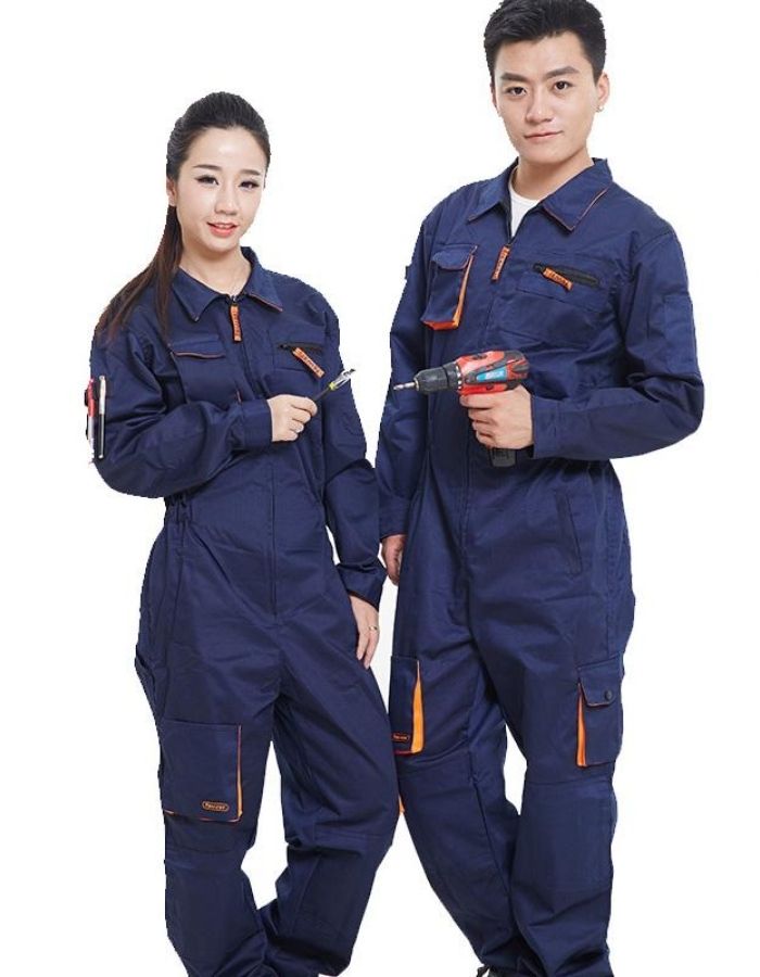 Đồ bộ liền thân dành cho công nhân ngành cơ khí, điện lạnh