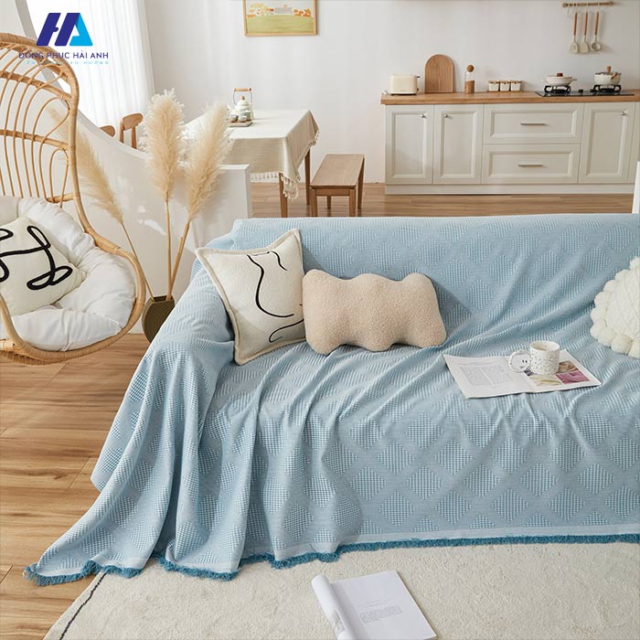 Chăn gối may từ vải polo đa dạng về màu sắc thiết, khả năng giữ nhiệt tốt 