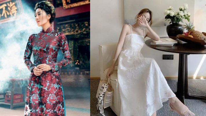 Thời trang chất vải jacquard đẹp lung linh