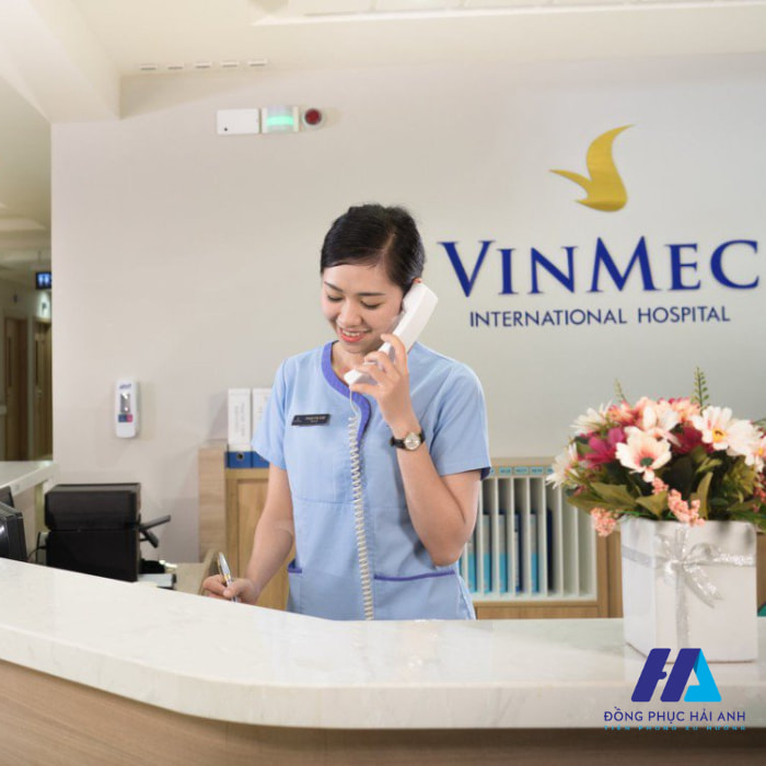 FLy88 quaytay.tv bóng đá cho nhân viên tiếp tân bệnh viện Vinmec được thiết kế đẹp mắt