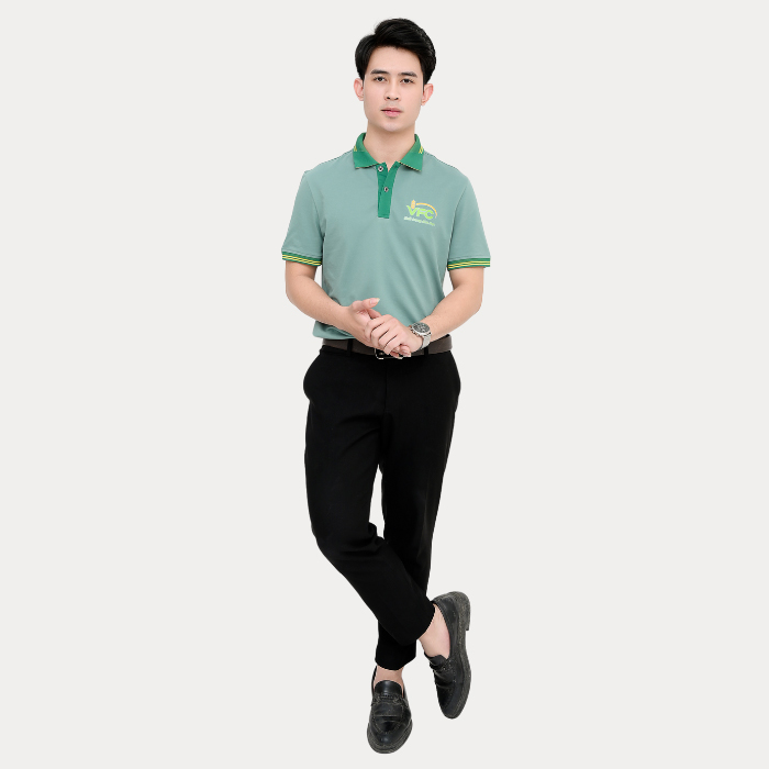 Gam màu xanh lá nhạt tạo ấn tượng thân thiện, gần gũi