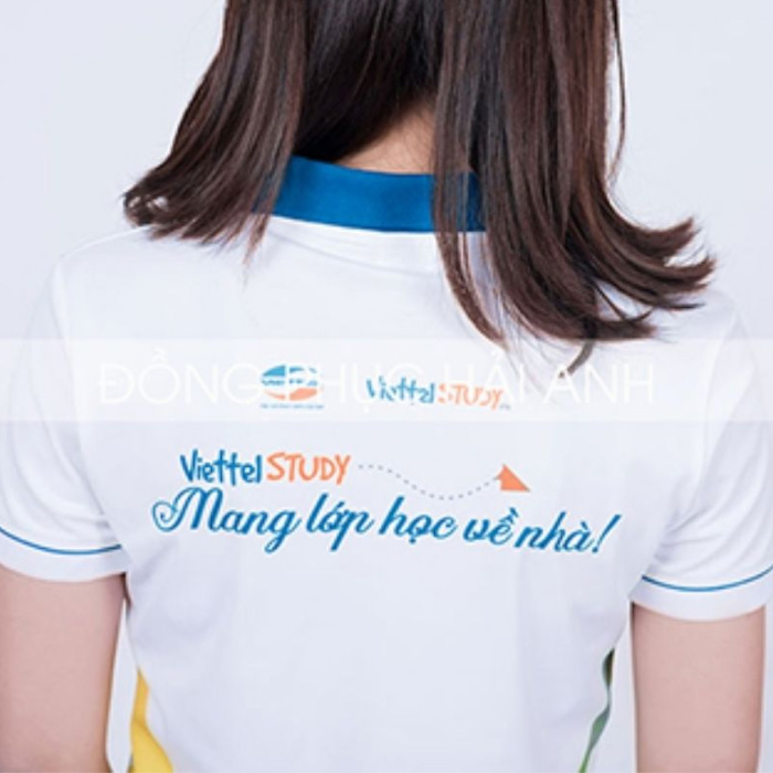 Hình in logo trên áo sắc nét, tôn được màu sắc chủ đạo