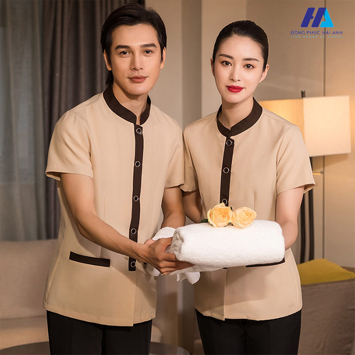 Trang phục buồng phòng đẹp, chuyên nghiệp và ấn tượng 