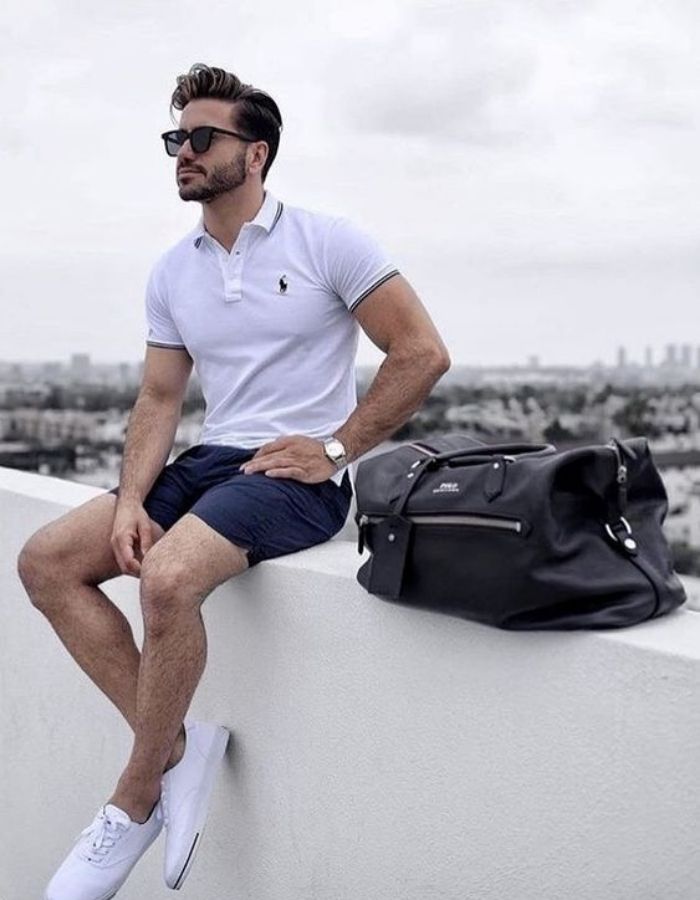 Phối Fly88 com giải trí trực tuyến cùng quần short tạo dáng thể thao đầy năng động