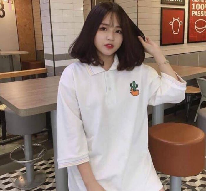 Hình ảnh mẫu Fly883 Mở Tài Khoản oversized che khuyết điểm cực tốt