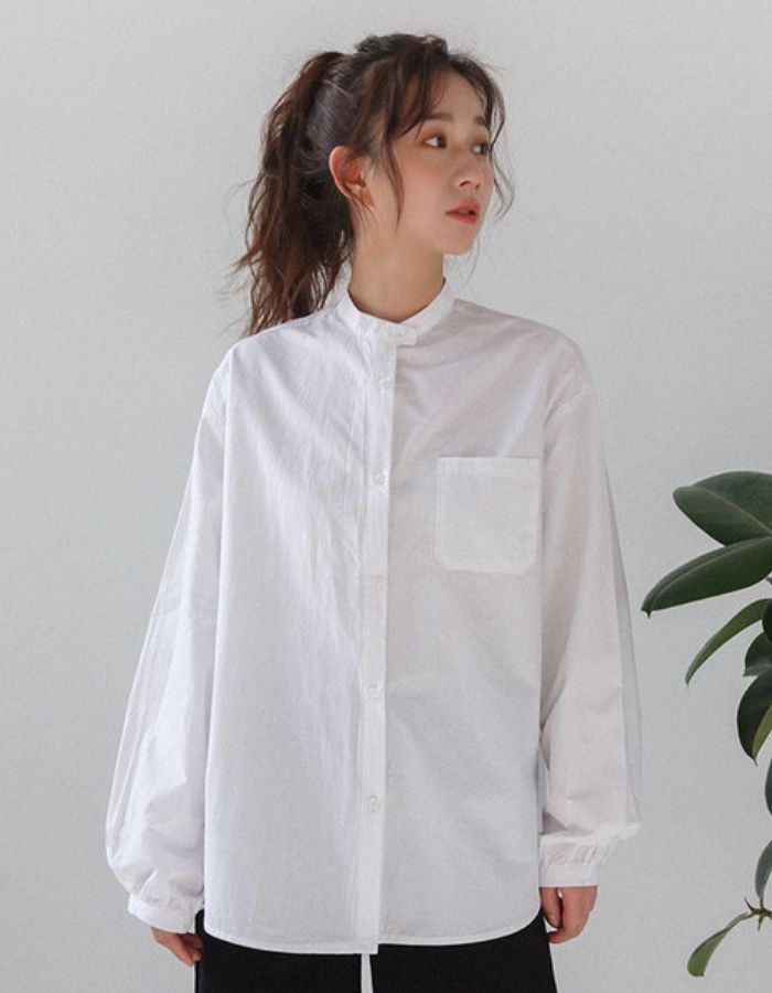 Hình ảnh FLY88 tặng nạp đầu 188K trắng dài tay nữ cổ tàu dáng dài sang trọng