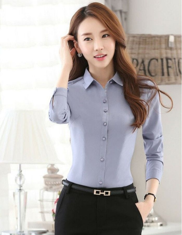 Mẫu sơ mi nữ Trang Chủ Fly88.Com Uy Tín Đẳng Cấp Số 1 Châu Á màu xanh đẹp