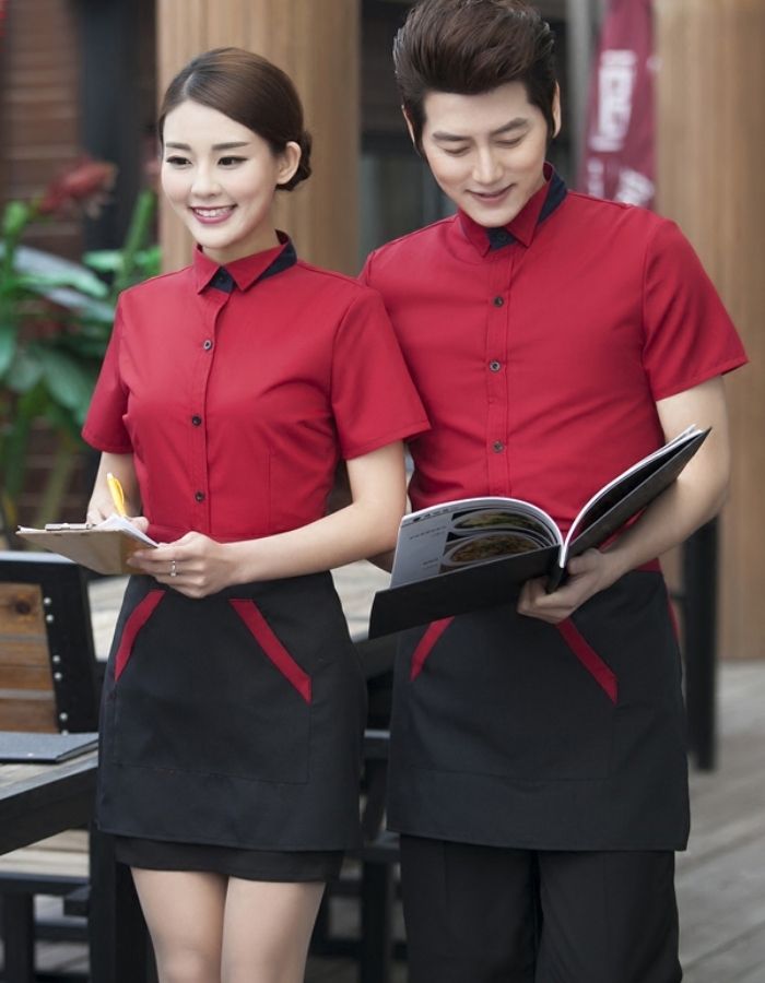 Trang phục đi làm của nhân viên các nhà hàng sử dụng Trang Chủ Fly88.Com Uy Tín Đẳng Cấp Số 1 Châu Á kaki bền đẹp