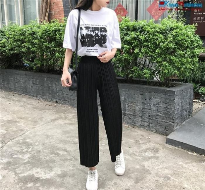 Kết hợp Fly883 Mở Tài Khoản quần âu ống rộng cực chất