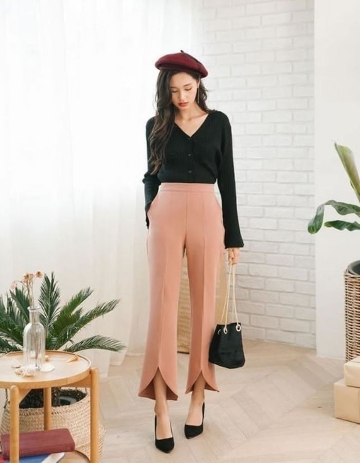 Quần nữ Trang Chủ Fly88.Com Uy Tín Đẳng Cấp Số 1 Châu Á cách điệu ống loe chuẩn bánh bèo