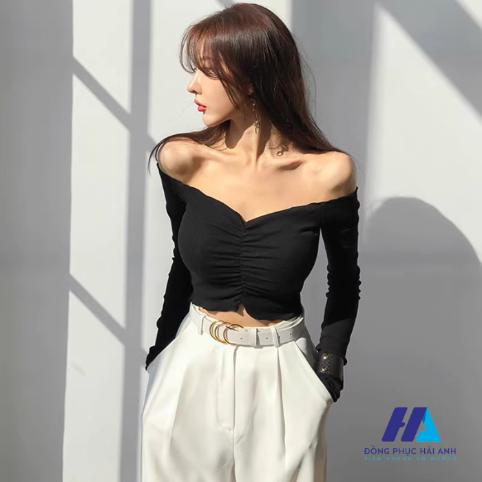 Tổng hợp các cách phối đồ cùng áo croprop và quần ống rộng 