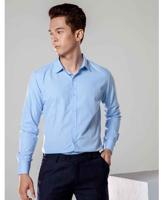 Mẫu FLY88 tặng nạp đầu 188K dài tay nam xanh nhạt nhẹ nhàng