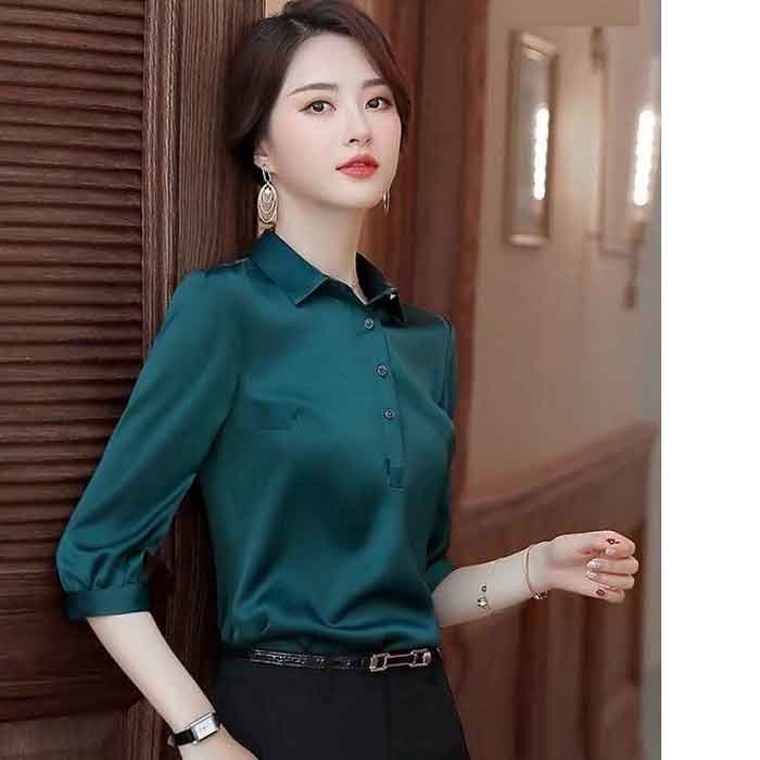 Mẫu FLY88 tặng nạp đầu 188K xanh cổ vịt nổi bật, chất lụa mát mẻ