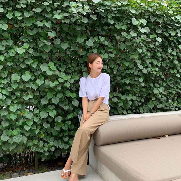 Phối quần ống rộng cùng Fly88 com giải trí trực tuyến trẻ trung