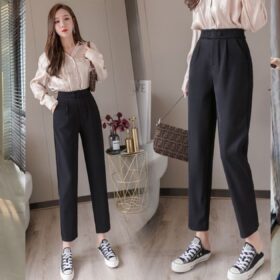 Những mẫu quần tây nữ ống suông lưng cao đẹp nhất