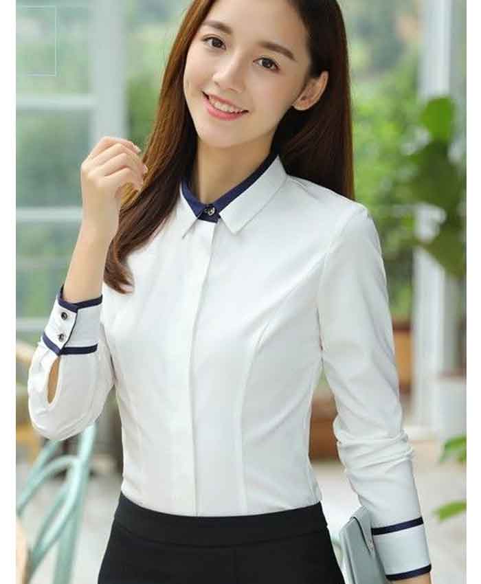 FLy88 quaytay.tv bóng đá sơ mi nữ cách điệu dài tay