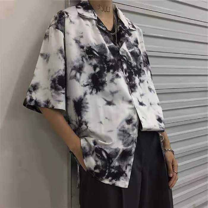 Mix FLY88 tặng nạp đầu 188K nam loang màu với quần vải ống rộng chất