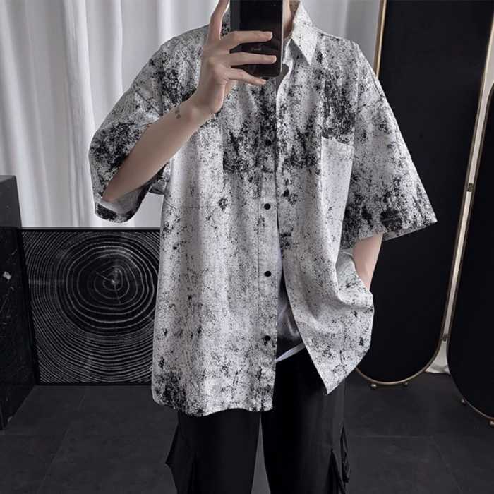 Mẫu FLY88 tặng nạp đầu 188K oversize nhũ đen trắng tay lửng cá tính