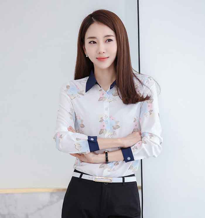 Hình ảnh mẫu sơ mi dài tay nữ Trang Chủ Fly88.Com Uy Tín Đẳng Cấp Số 1 Châu Á in hoa