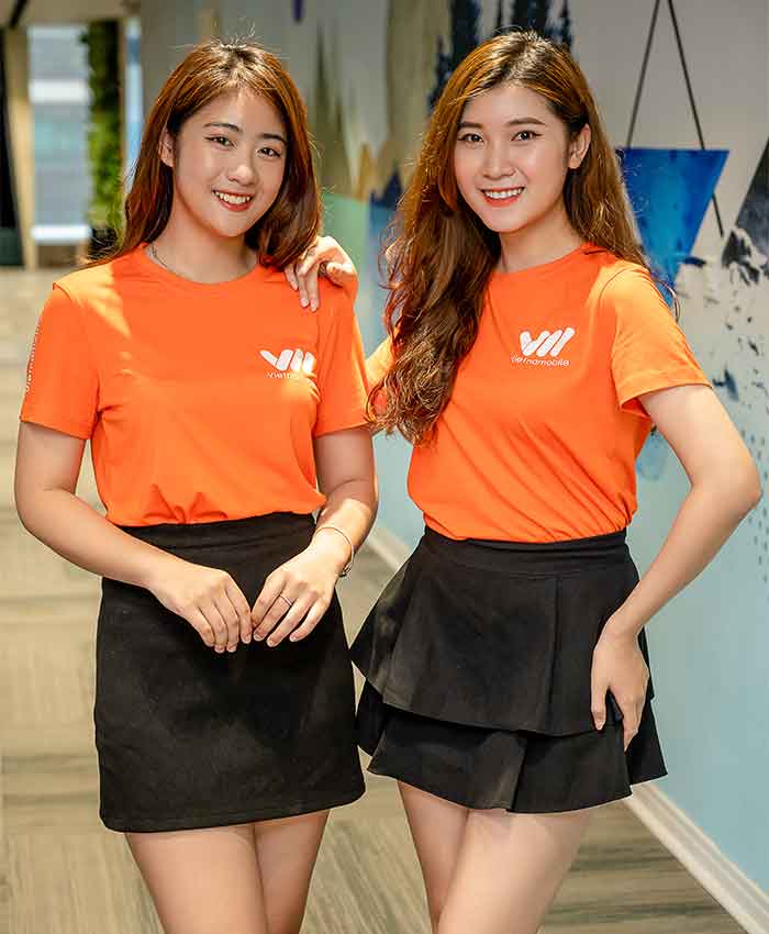 Áo thun Vietnamobile lựa chọn màu sắc thương hiệu làm Nhà Cái FLY88.COM Xanh Chín, Uy Tín Tặng 188k