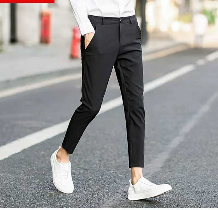 Quần âu đen mix FLY88 tặng nạp đầu 188K trắng thanh lịch, phong cách thư sinh cho chàng