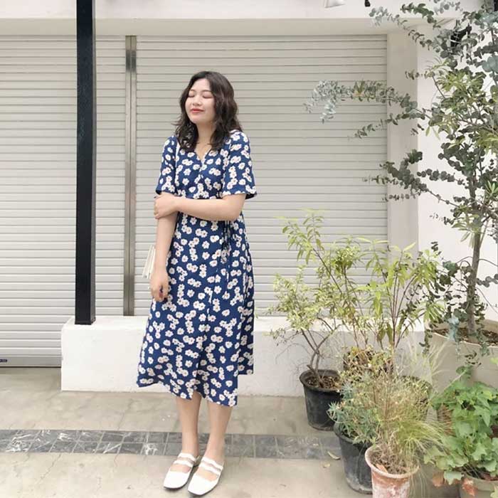 Váy maxi hoạ tiết hoa nhí cực xinh
