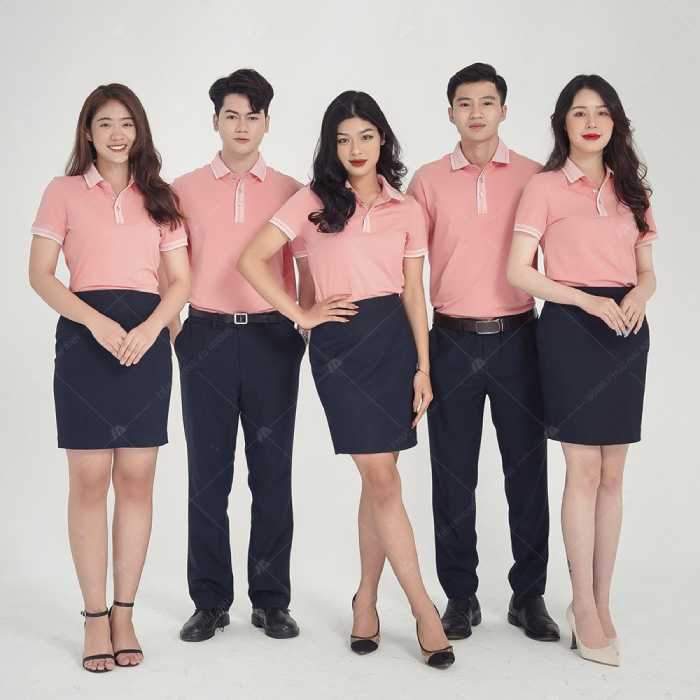 Mẫu Fly88 com giải trí trực tuyến polo công ty màu hồng cổ dệt đẹp