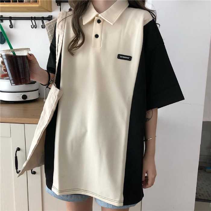 Mẫu Fly88 com giải trí trực tuyến mix hai màu phối quần jean short trẻ trung
