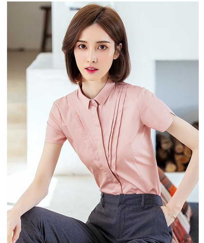 Mẫu FLY88 tặng nạp đầu 188K màu hồng ngắn tay xẻ tà viền tay áo xinh xắn