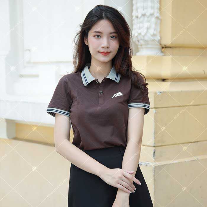 Áo thun polo Nhà Cái FLY88.COM Xanh Chín, Uy Tín Tặng 188k công ty màu nâu lịch sự