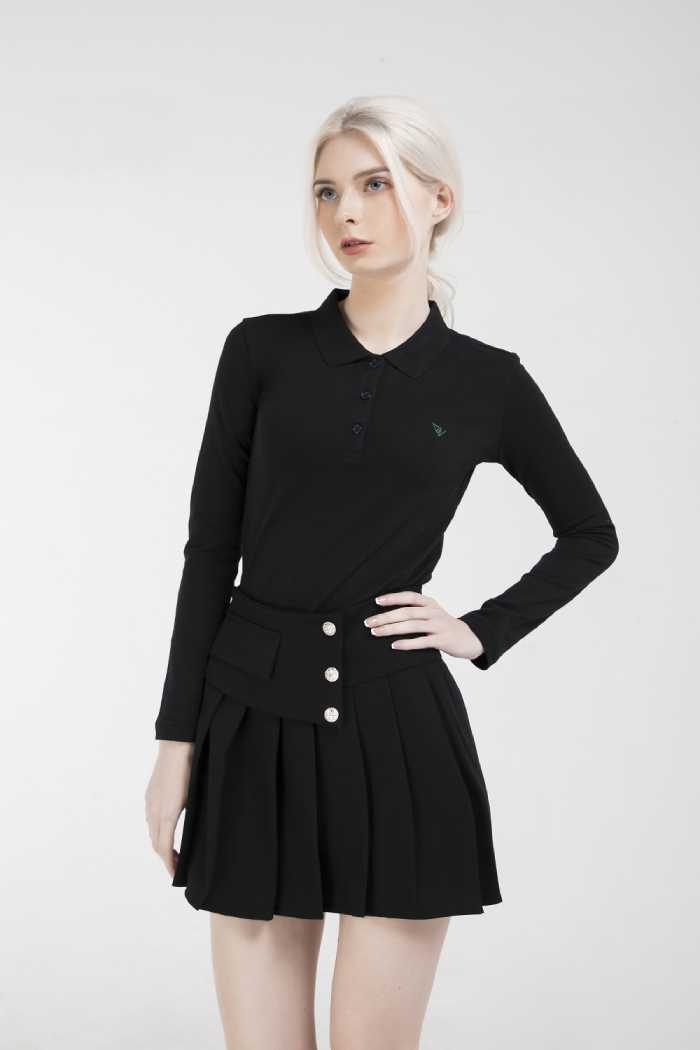 Mẫu Fly88 com giải trí trực tuyến cotton polo mix Fly88com code khuyến mãi ngắn xếp ly thanh lịch