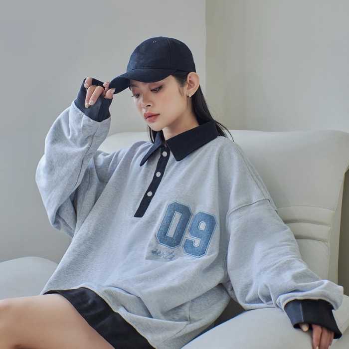 Mẫu Fly883 Mở Tài Khoản màu xám xanh form rộng thoải mái