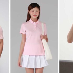 Áo polo hồng